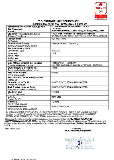 Organik Ürün Sertifikası