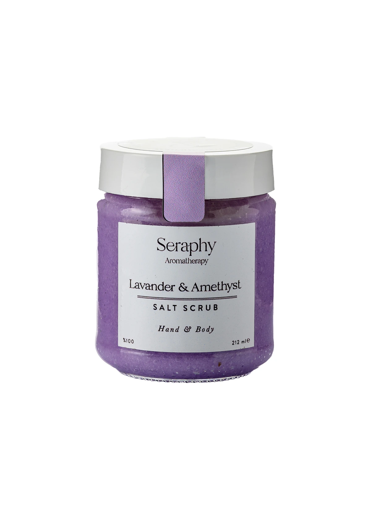 Lavander &amp; Amethyst Hand – Body Scrub %100 Pure 212 ml - 1