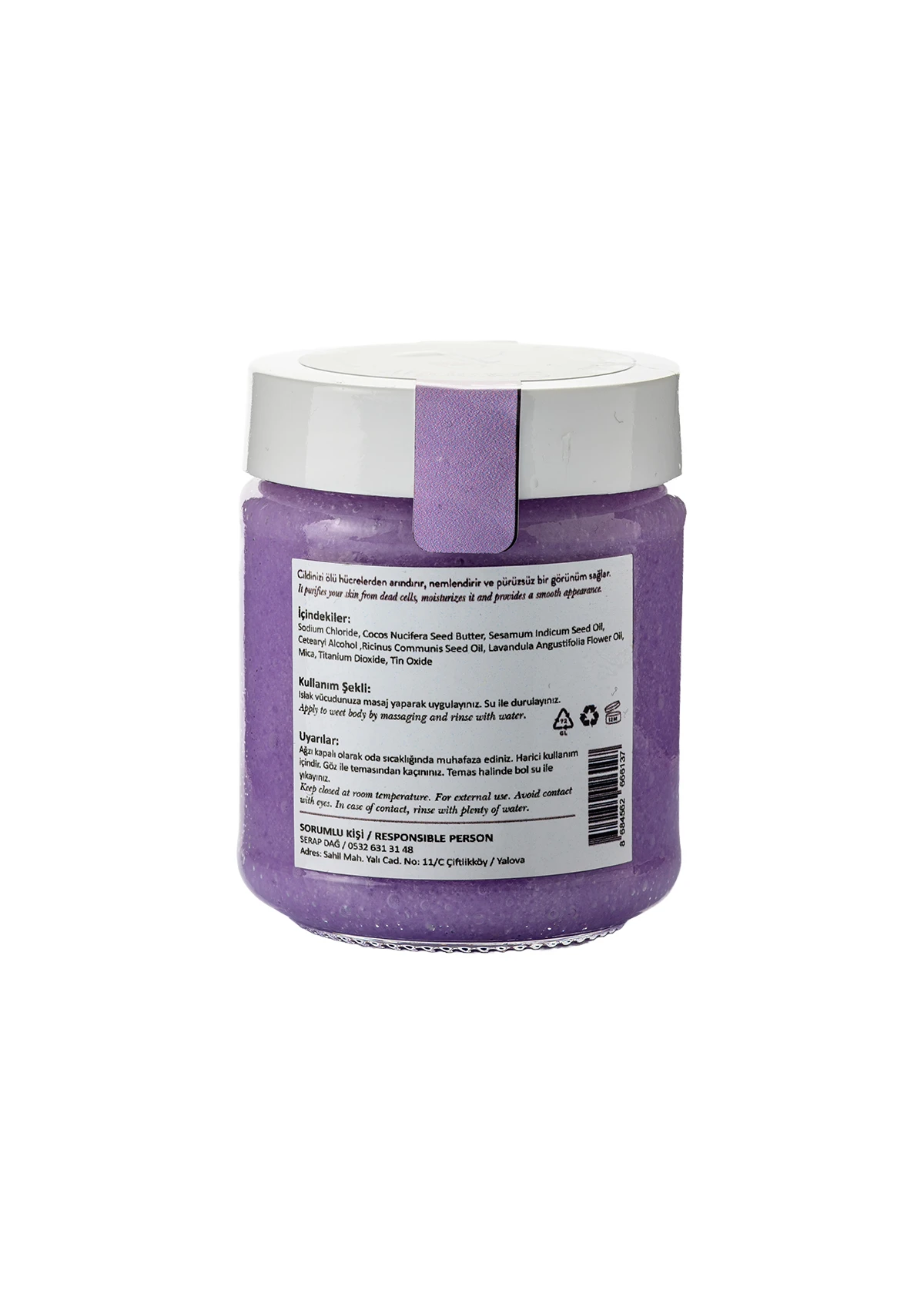 Lavander &amp; Amethyst Hand – Body Scrub %100 Pure 212 ml - 2