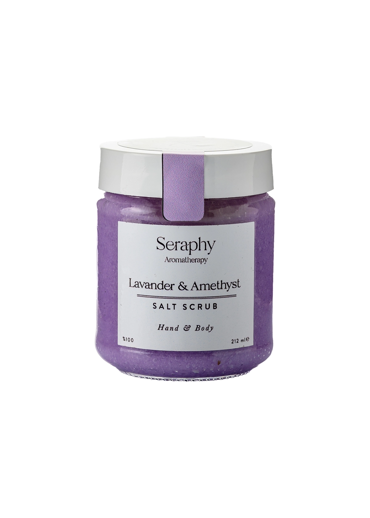 Lavander &amp; Amethyst Hand – Body Scrub %100 Pure 212 ml