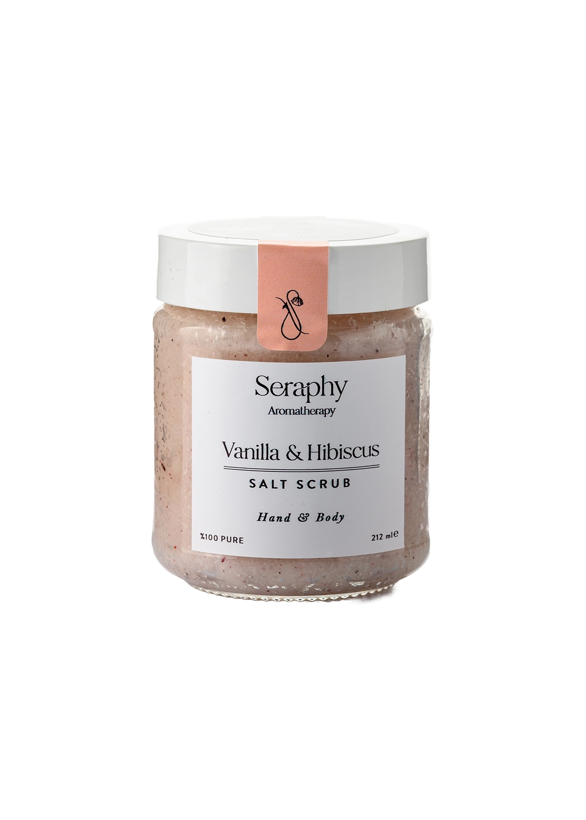 Vanilla &amp; Hibiscus Hand – Body Scrub %100 Pure 212 ml