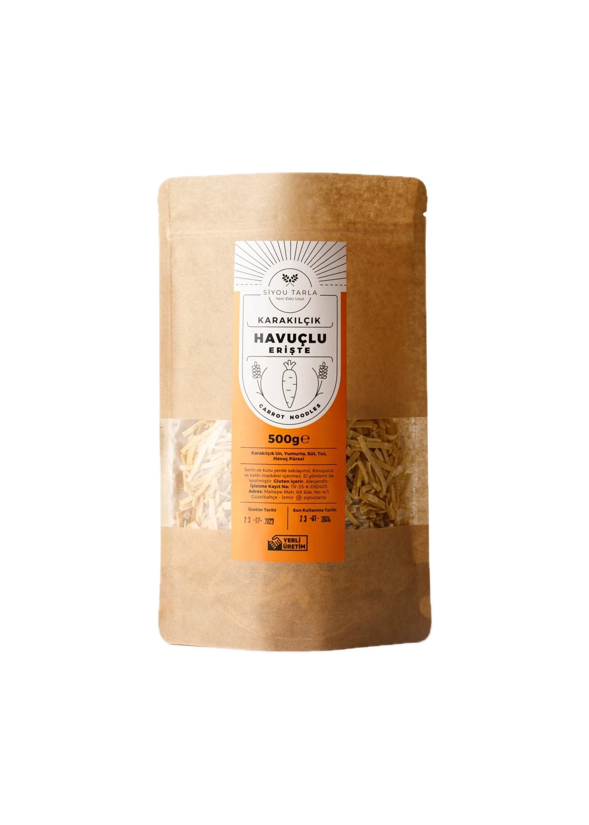 Karakılçık Havuçlu Erişte 500 gr