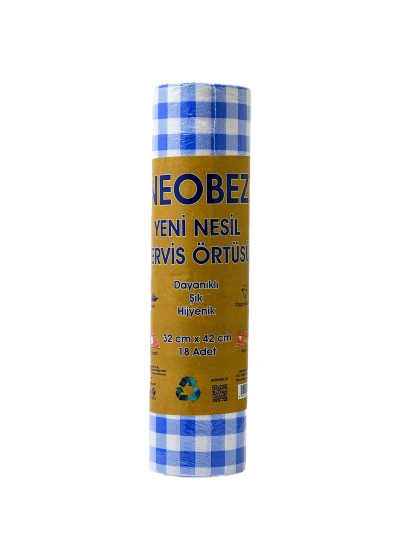 NeoBez Mavi Servis Örtüsü (32x42 cm)