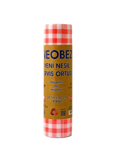 NeoBez Kırmızı Servis Örtüsü (32x42 cm)