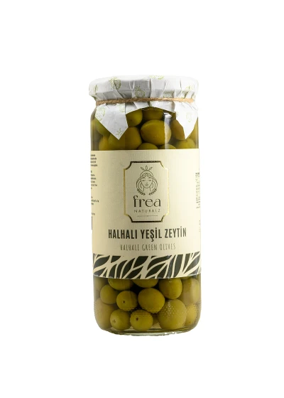 Halhalı Yeşil Zeytin – 500 cc | Hatay’a Özgü Minik, Etli ve Doğal Zeytin