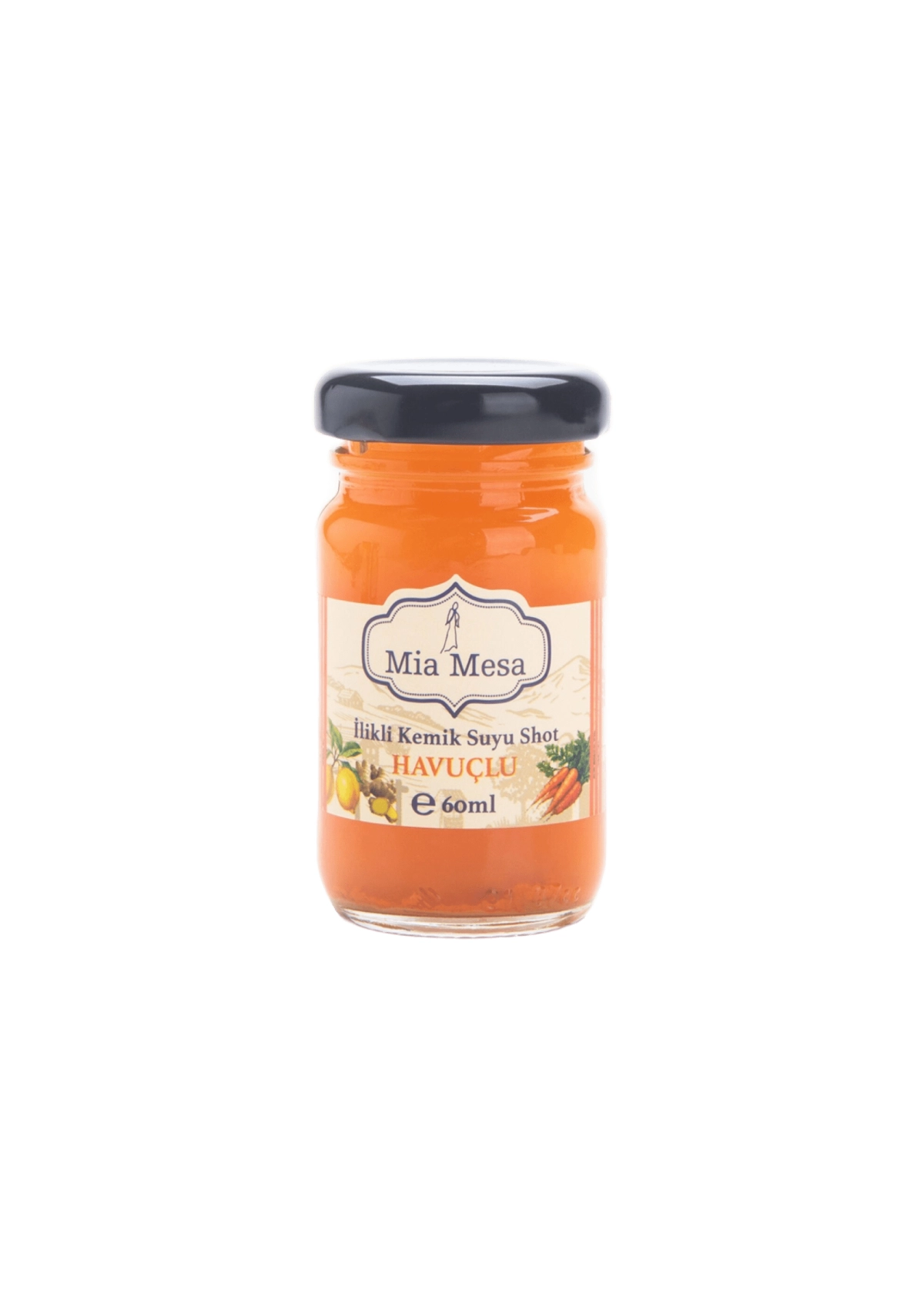 İlikli Kemik Suyuna Havuçlu Shot Seti – 12 x 60 ml - 1