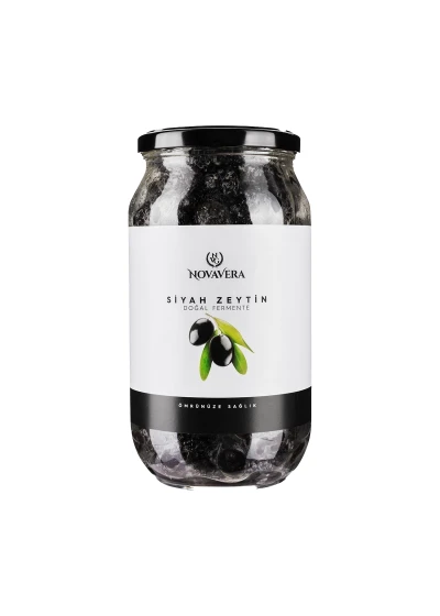 Gemlik Natürel Fermente Siyah Zeytin XL 1 lt