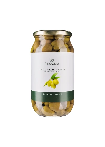 Yeşil Çizik Zeytin Büyük Boy 1 lt